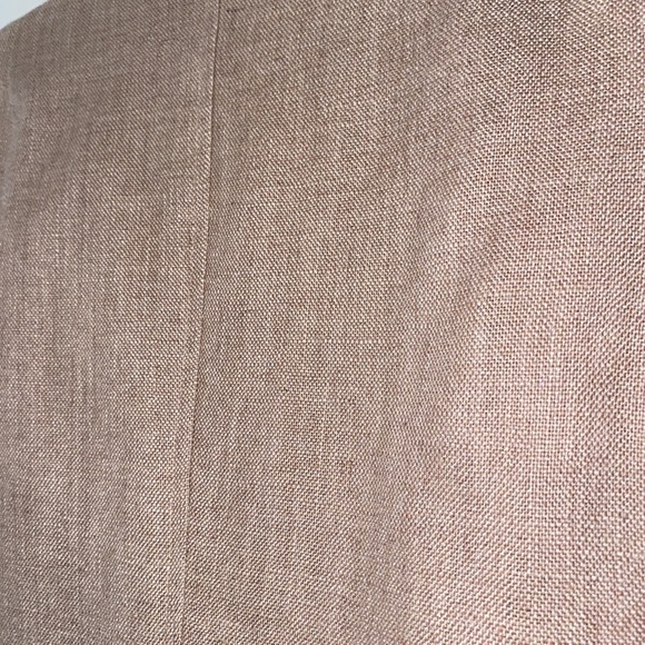 VTG Evan Picone Blazer Women's Size 8 Tan Linen Blend ILGWU USA Tailored Jacket - Picture 9 of 9